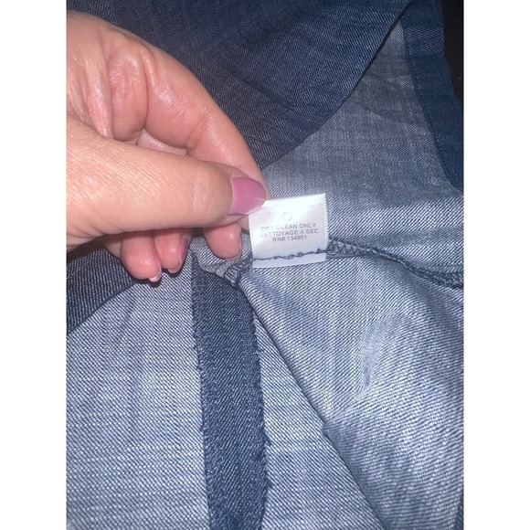 WAYF  Blue Chambray A-Line Dress Size Medium - Picture 7 of 7